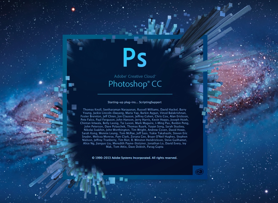 Adobe Photoshop CC 2013 Splash Image (2013)